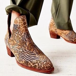 Free People Animal Print Charm Boot 36